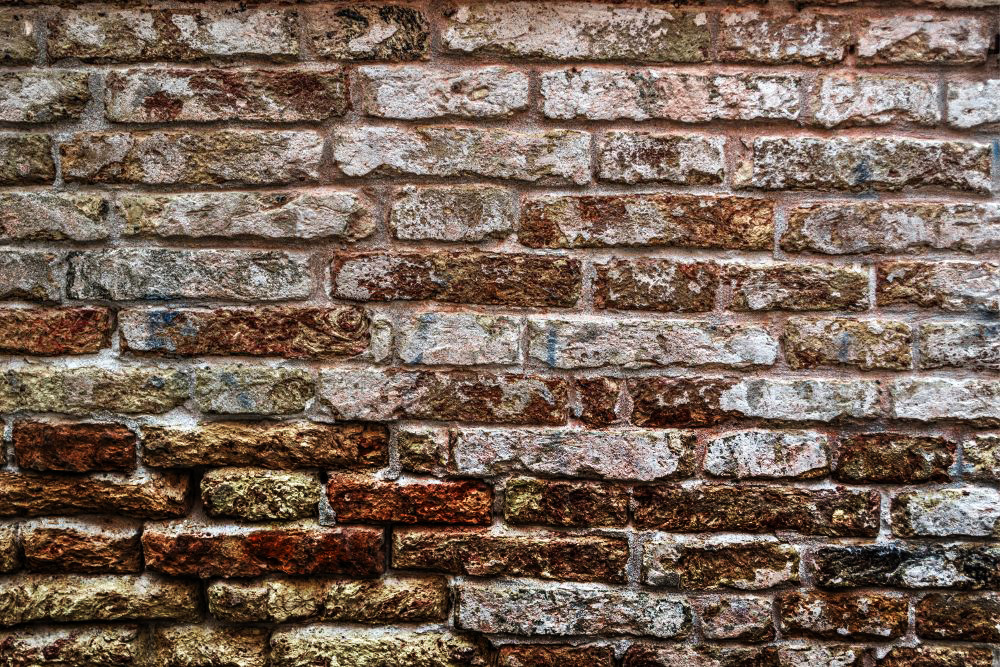 Moisture on a brick wall
